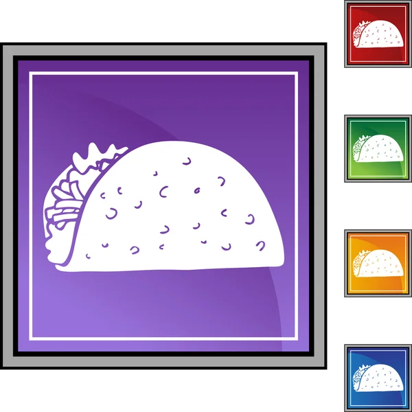 Taco  web icon — Stock Vector