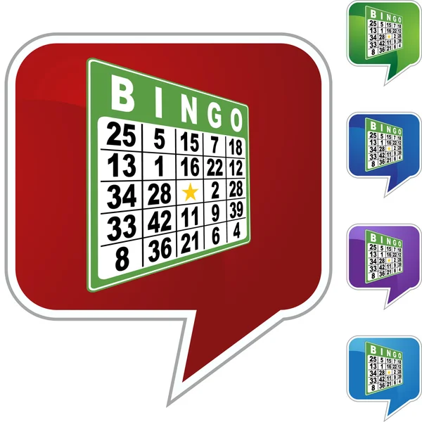 Bingo Web-Ikone — Stockvektor
