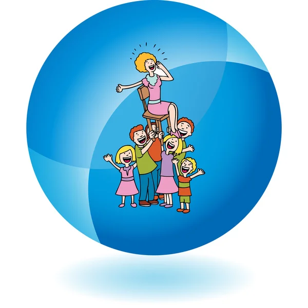 Moeders dag web pictogram — Stockvector