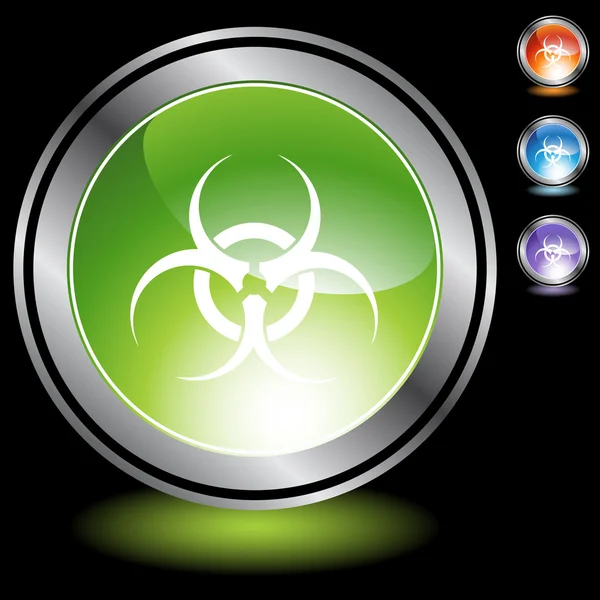 Biohazard web icon — Stock Vector