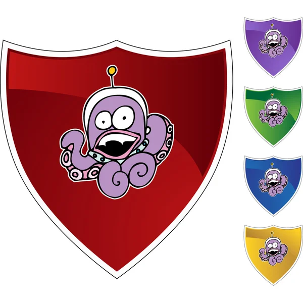 Octopus Alien web pictogram — Stockvector