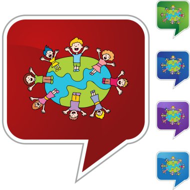 Sallanan çocukları simgesi web