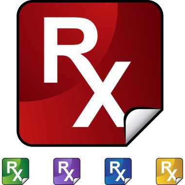 Reçete sembolü kutsal kişilerin resmi düğme