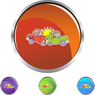 Araba kaza web simgesi
