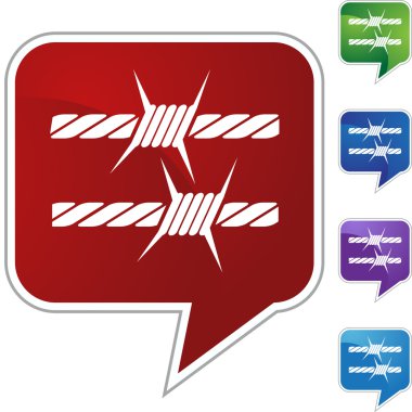 Dikenli tel simgesi simgesi