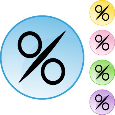 Yüzde işareti web düğmesi