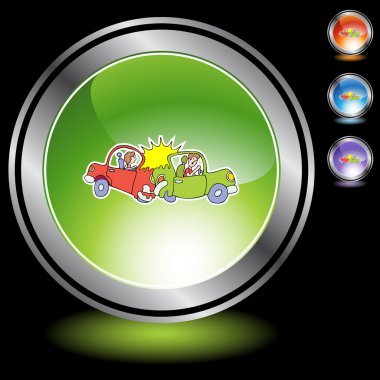 Araba kaza web simgesi