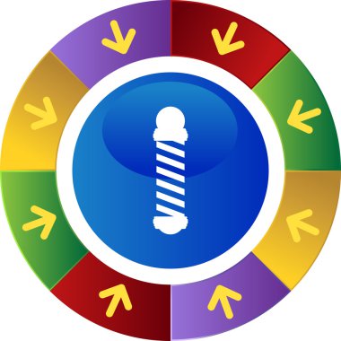 Berber direği web düğmesi