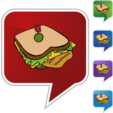 Tavuk sandviç web düğmesi