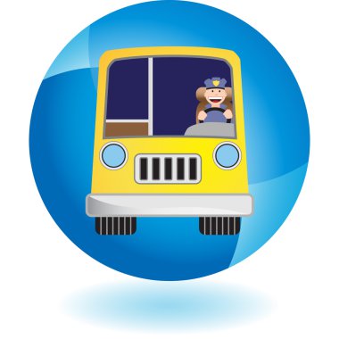 Otobüs sürücüsü web düğmesi