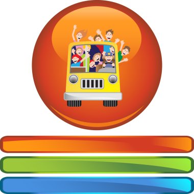 Otobüs biniciler web simgesi