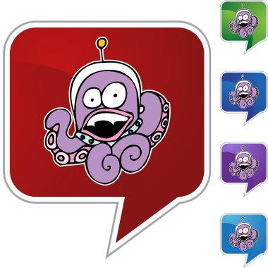 Ahtapot yabancı web simgesi