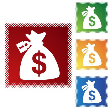 Para çantasını web simgesi kilitli