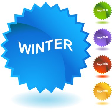 Kış web düğmesini