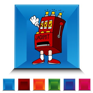 Slot makinesidir Gemstone düğme kümesi