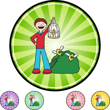 Kuş türü el web simgesi