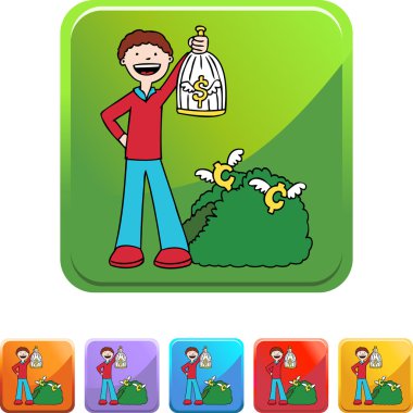 Kuş türü el web simgesi