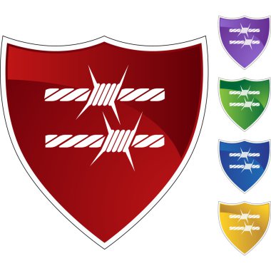 Dikenli tel simgesi simgesi