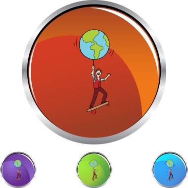 Denge dünya web simgesi