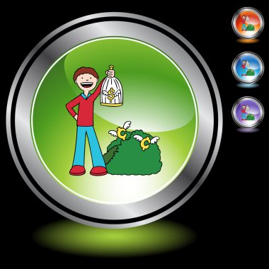 Kuş türü el web simgesi