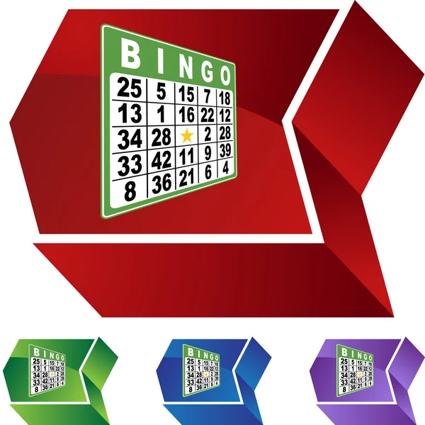 Icono web Bingo — Vector de stock