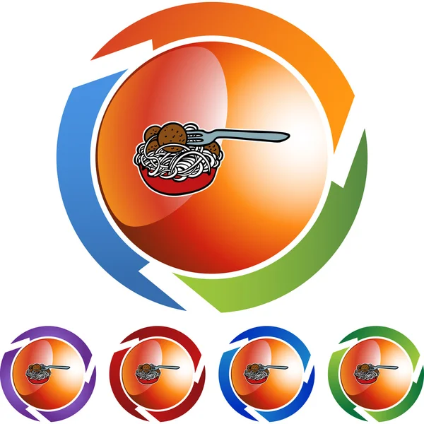 Spaghetti web pictogram — Stockvector
