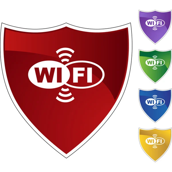 Tlačítko web WiFi — Stockový vektor