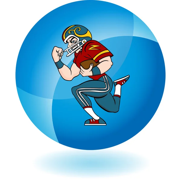 Football  Player icon — Stock Vector