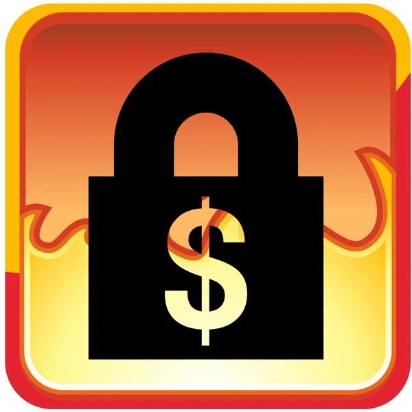 Иконка Financial Lock — стоковый вектор