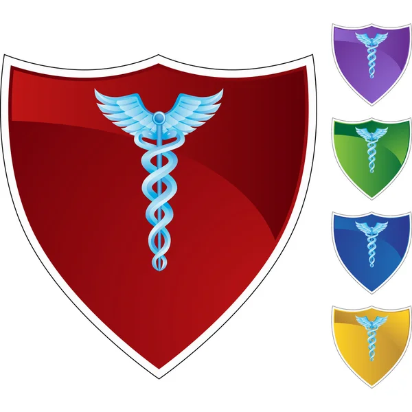 Caduceus web pictogram — Stockvector