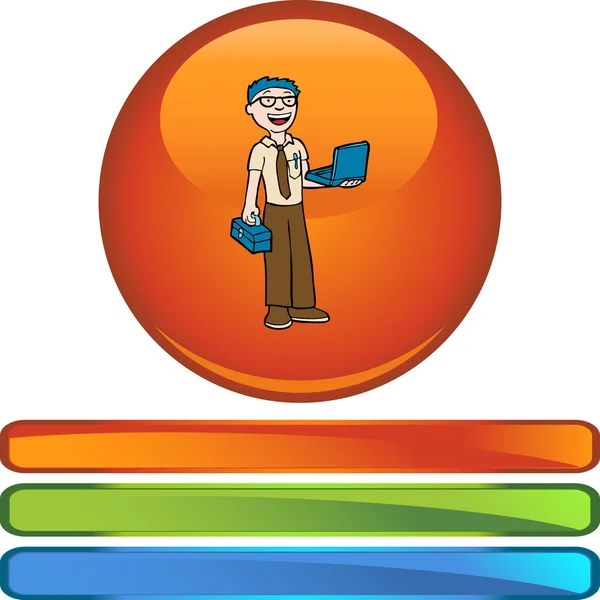 Computer Repair web icon — Stock Vector