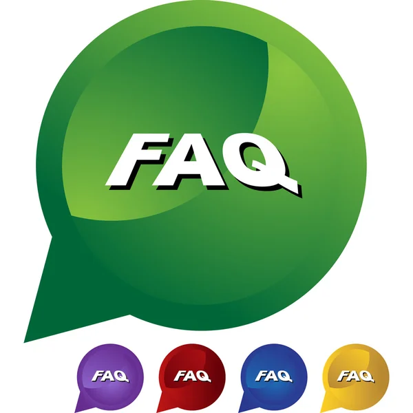 FAQ web icon — Stock Vector