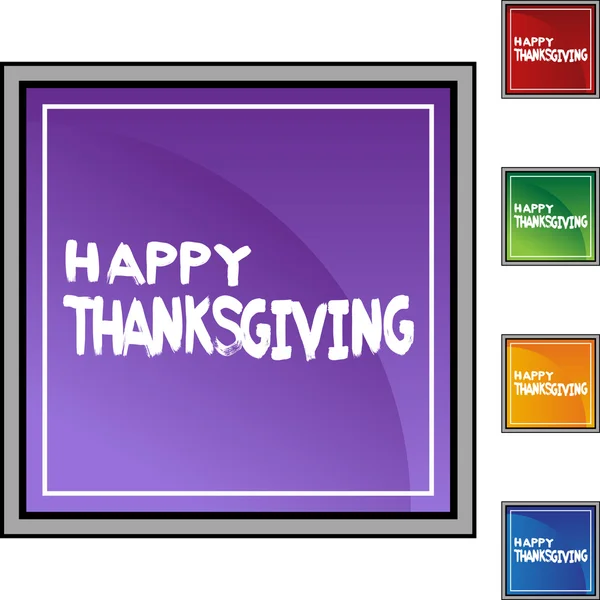 Thanksgiving web icon — Stock Vector