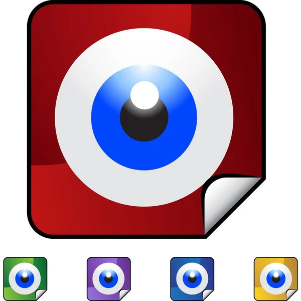Icono web globo ocular — Archivo Imágenes Vectoriales