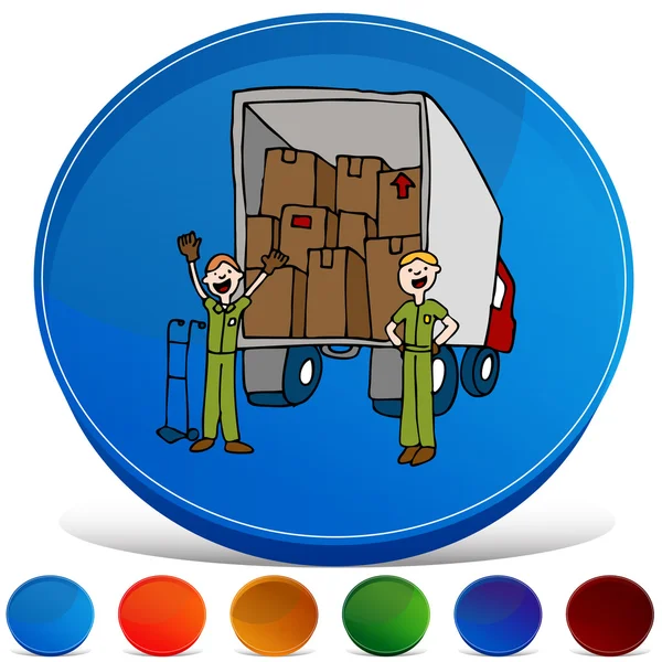 Friendly Moving Company — Stock Vector