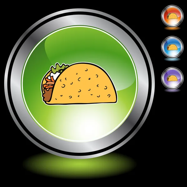 Ícone web de tacos — Vetor de Stock