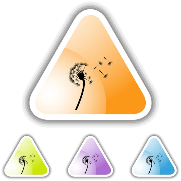 Ícone da web do dente de leão —  Vetores de Stock