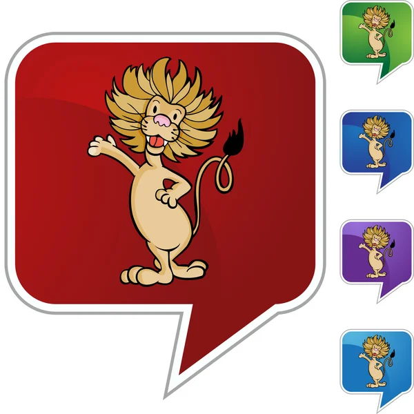 Lion web Icon — Stock vektor