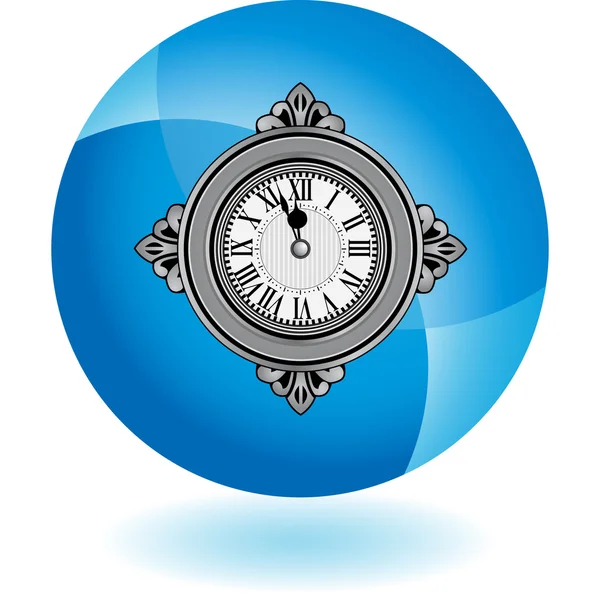 Relógio ícone web — Vetor de Stock