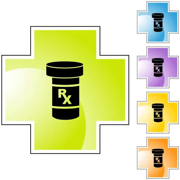 Medicatie web pictogram — Stockvector