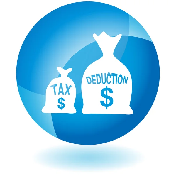 Значок налогового вычета — стоковый вектор