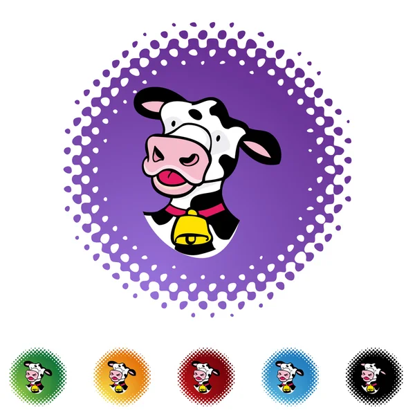 Cow web icon — Stock Vector