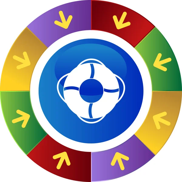 Life Ring web icon — Stock vektor