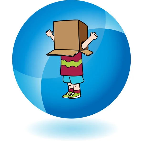 Box Boy icône web — Image vectorielle