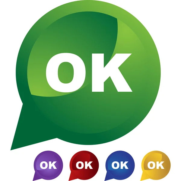 Okay web icon — Stock Vector