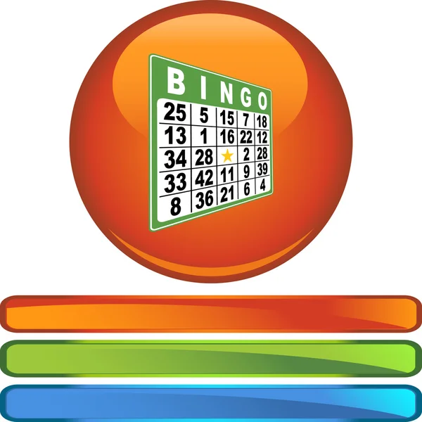 Ikona webu Bingo — Stockový vektor