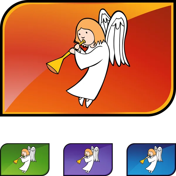 Angel web pictogram — Stockvector