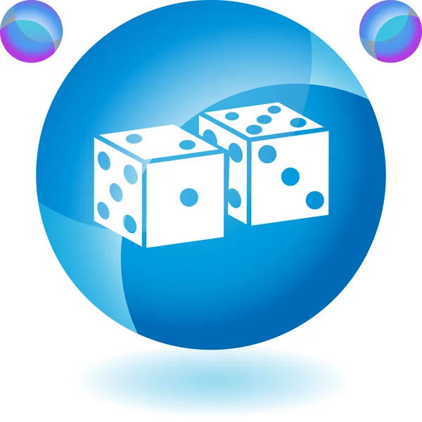 Dice web icon — Stock Vector