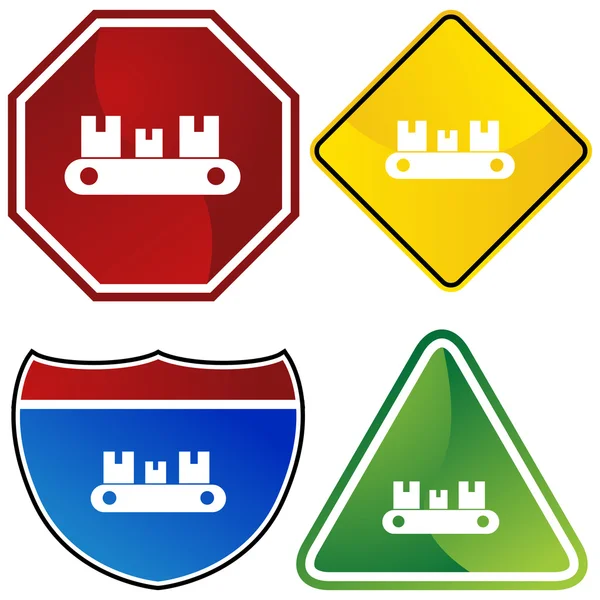 컨베이어 벨트 아이콘 — 스톡 벡터
