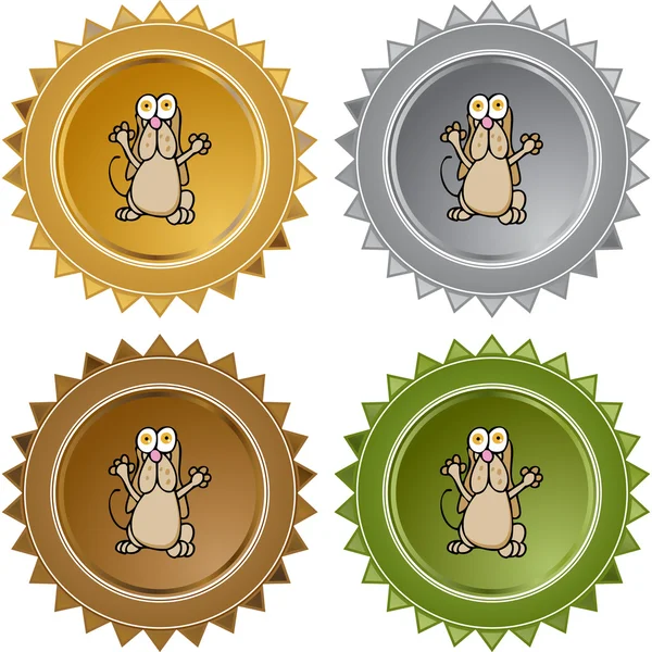 Basset Hound icono web — Archivo Imágenes Vectoriales